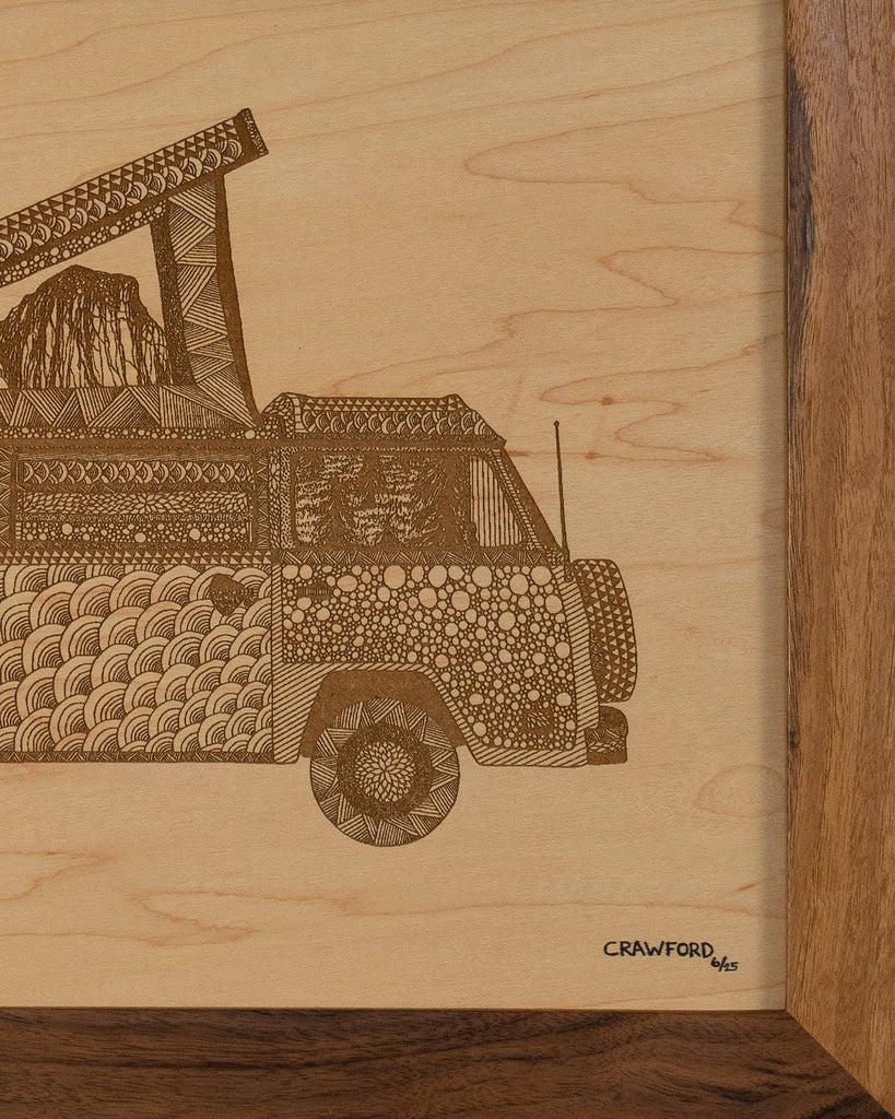 Limited Edition VW Bus Art for Yosemite Climbers & Lovers