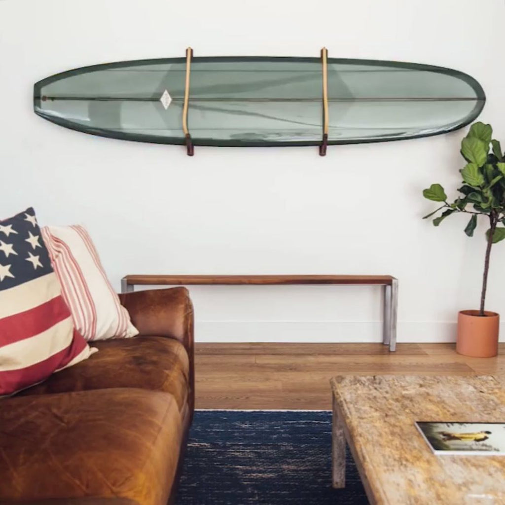 Walnut Surfboard Wall Rack (Horizontal) by Zach Crawford