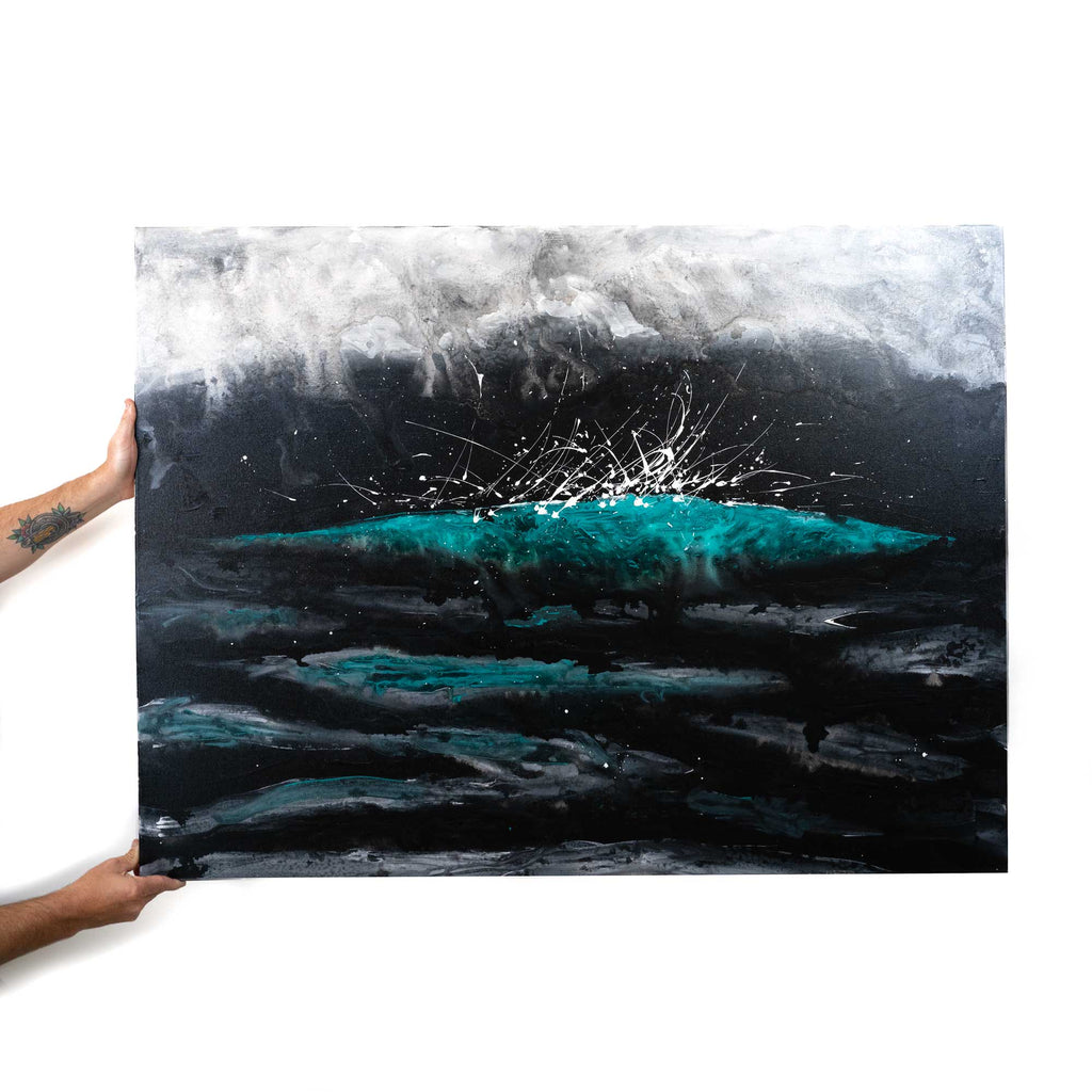Can't Quite Tell - Abstract Ocean Painting by Zach Crawford