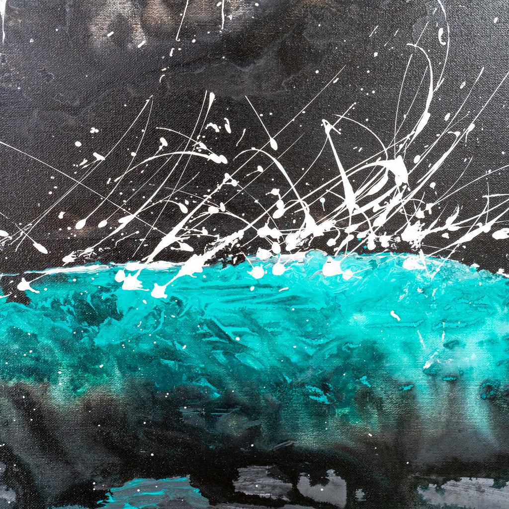 Can't Quite Tell - Abstract Ocean Painting by Zach Crawford