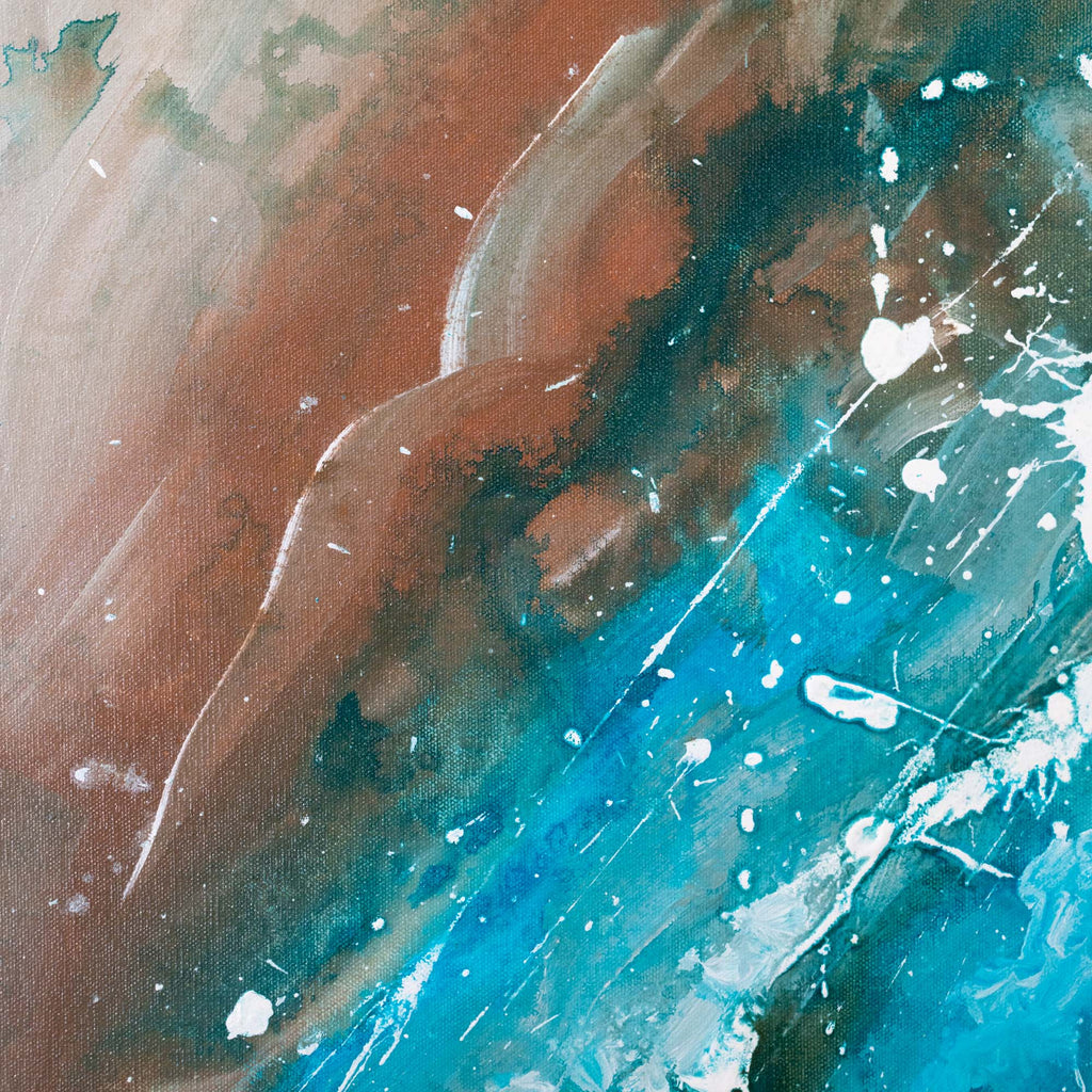 Drifting - Abstract Ocean Painting by Zach Crawford