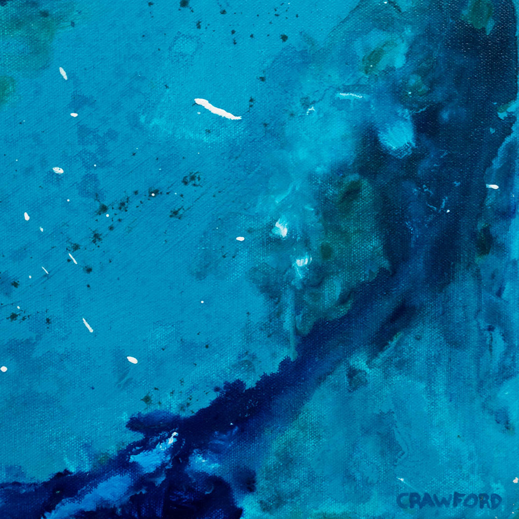 Drifting - Abstract Ocean Painting by Zach Crawford
