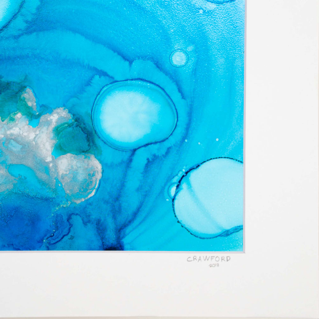 Invasive Pools - Abstract Ocean Painting by Zach Crawford