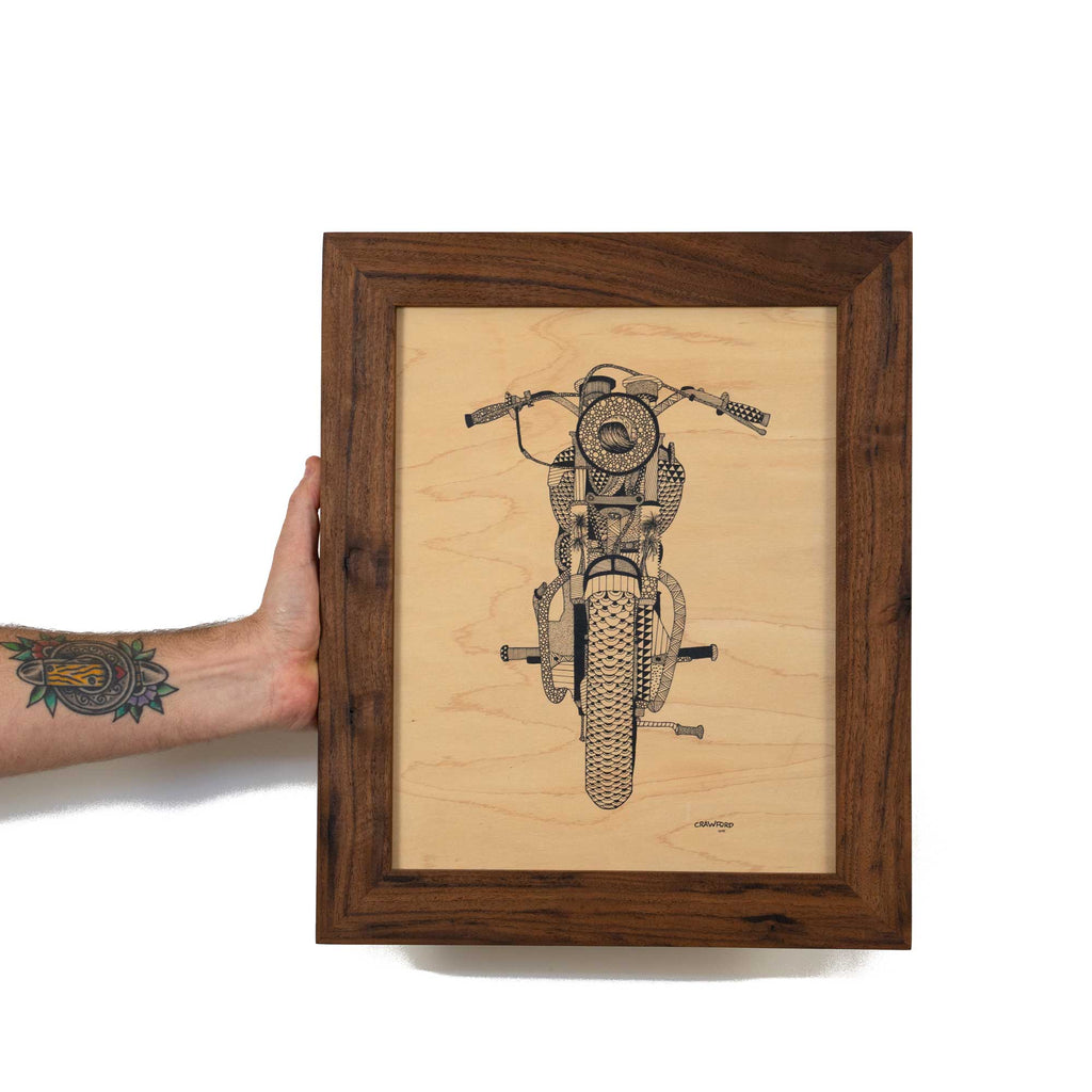 Moto Palms - Motorcycle Art by Zach Crawford