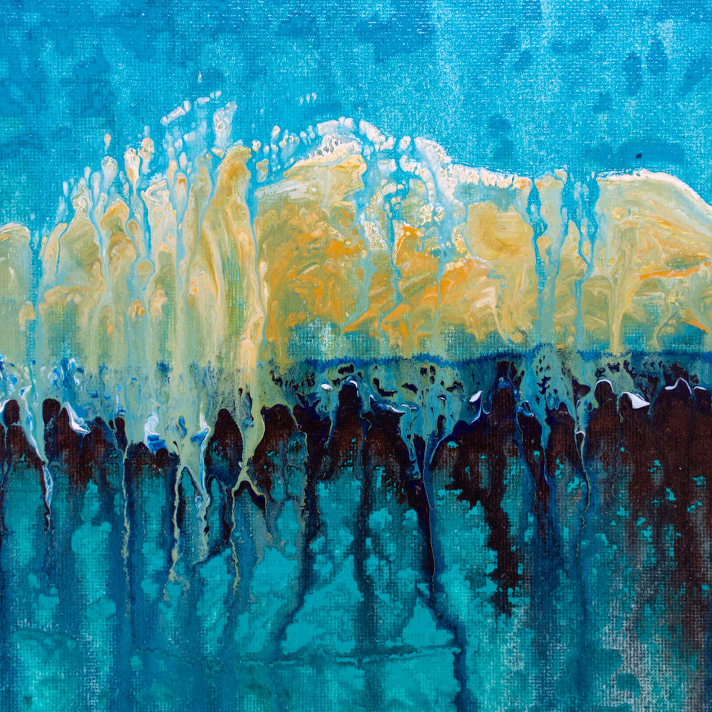 Ocean Horizon - Abstract Ocean Painting by Zach Crawford