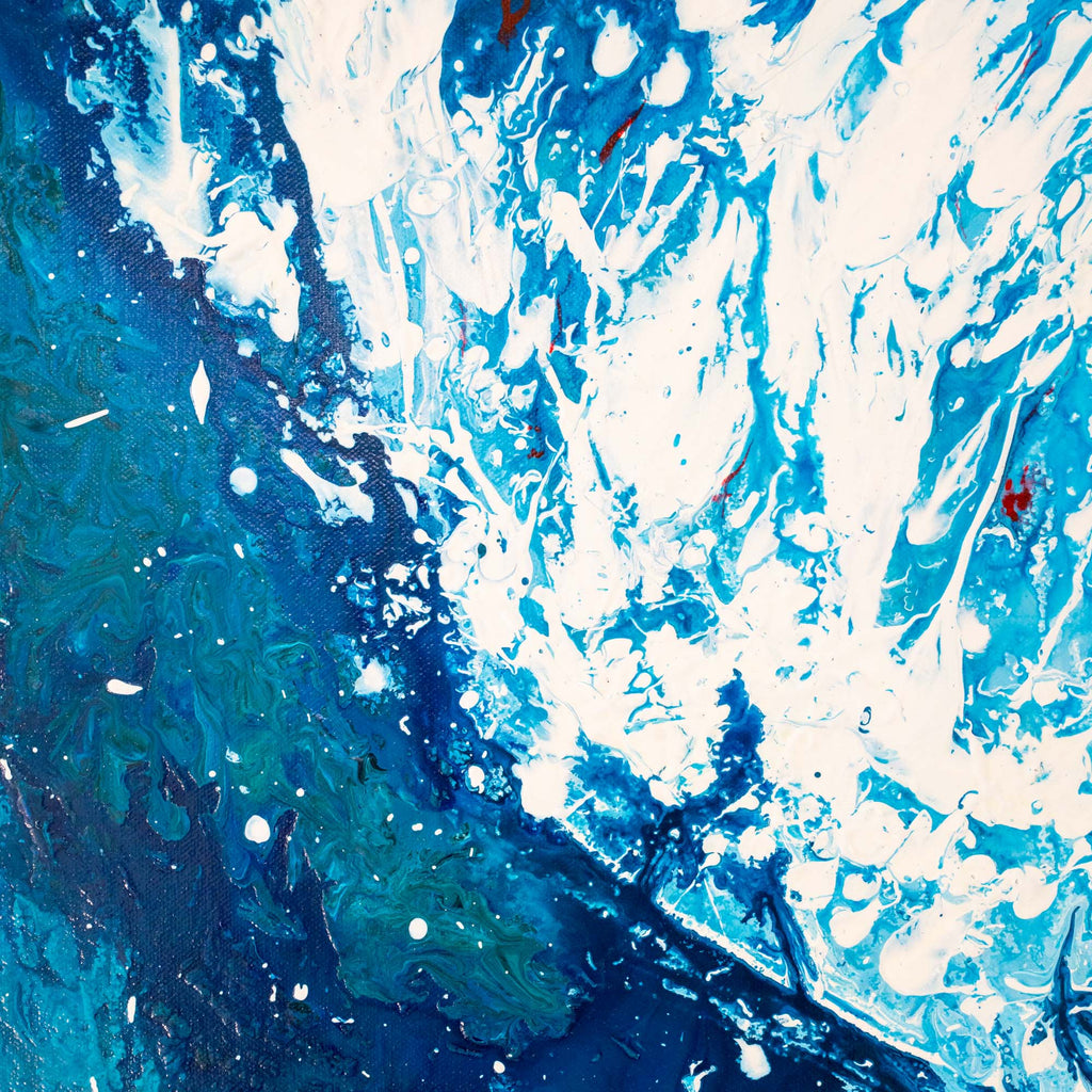 On the Reef - Abstract Ocean Painting by Zach Crawford