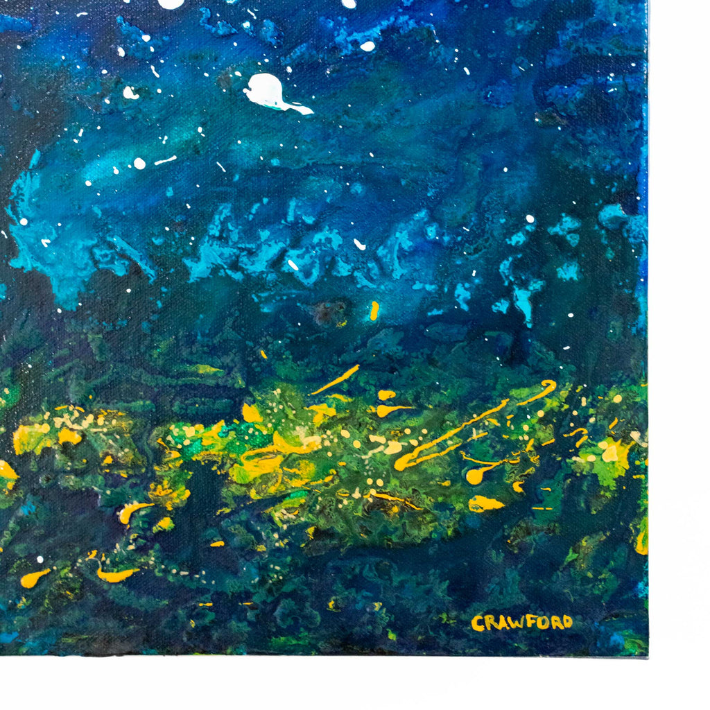On the Reef - Abstract Ocean Painting by Zach Crawford