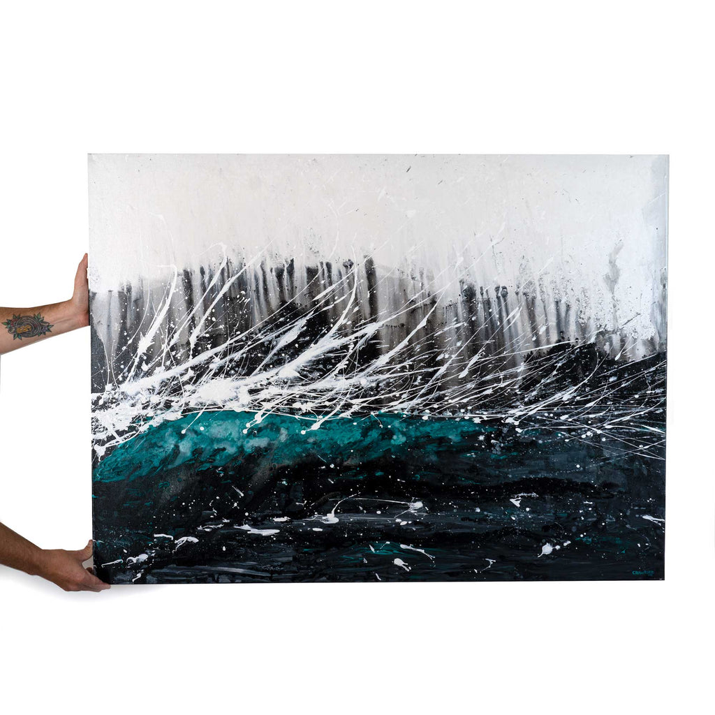 Soon Enough - Abstract Ocean Painting by Zach Crawford