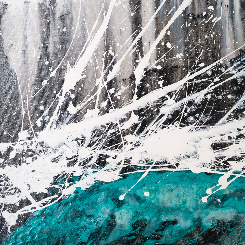 Soon Enough - Abstract Ocean Painting by Zach Crawford