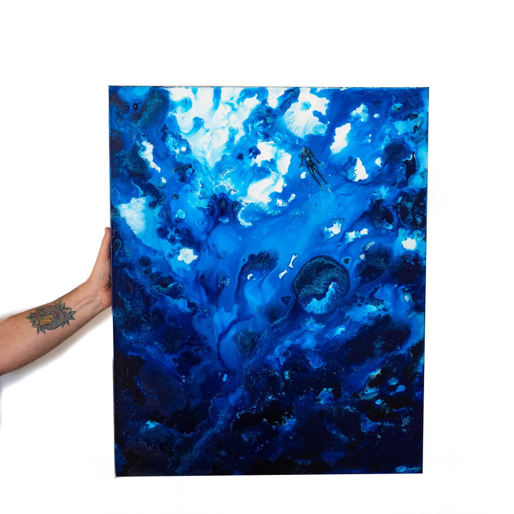 Submerged - Abstract Ocean Painting by Zach Crawford