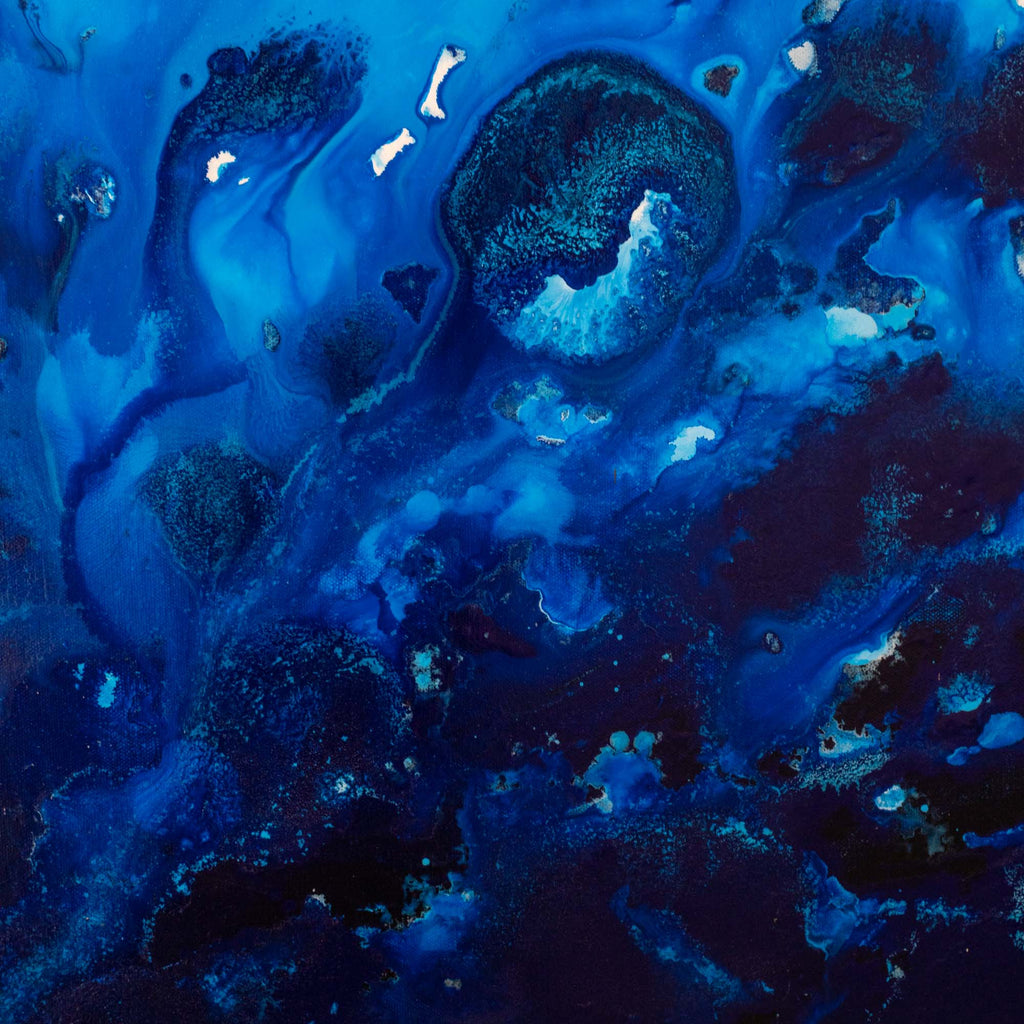 Submerged - Abstract Ocean Painting by Zach Crawford