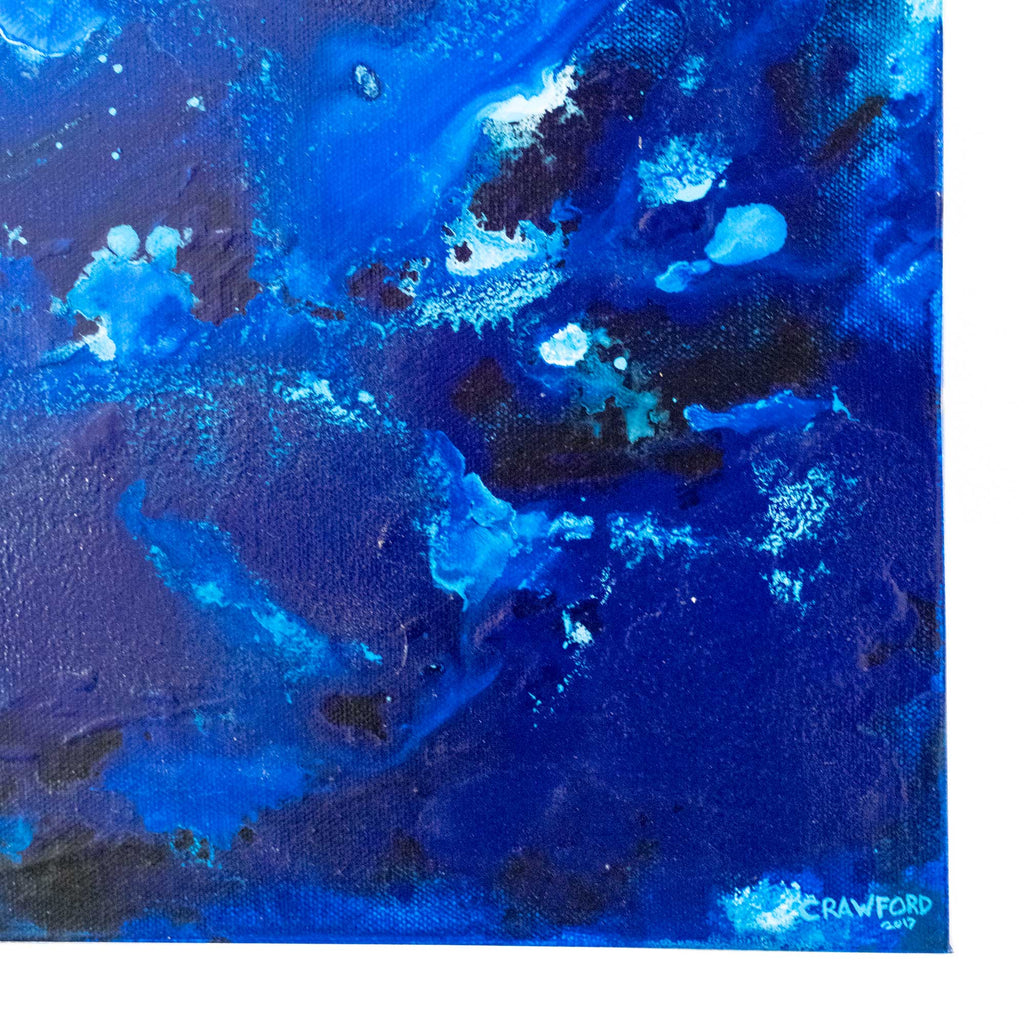 Submerged - Abstract Ocean Painting by Zach Crawford