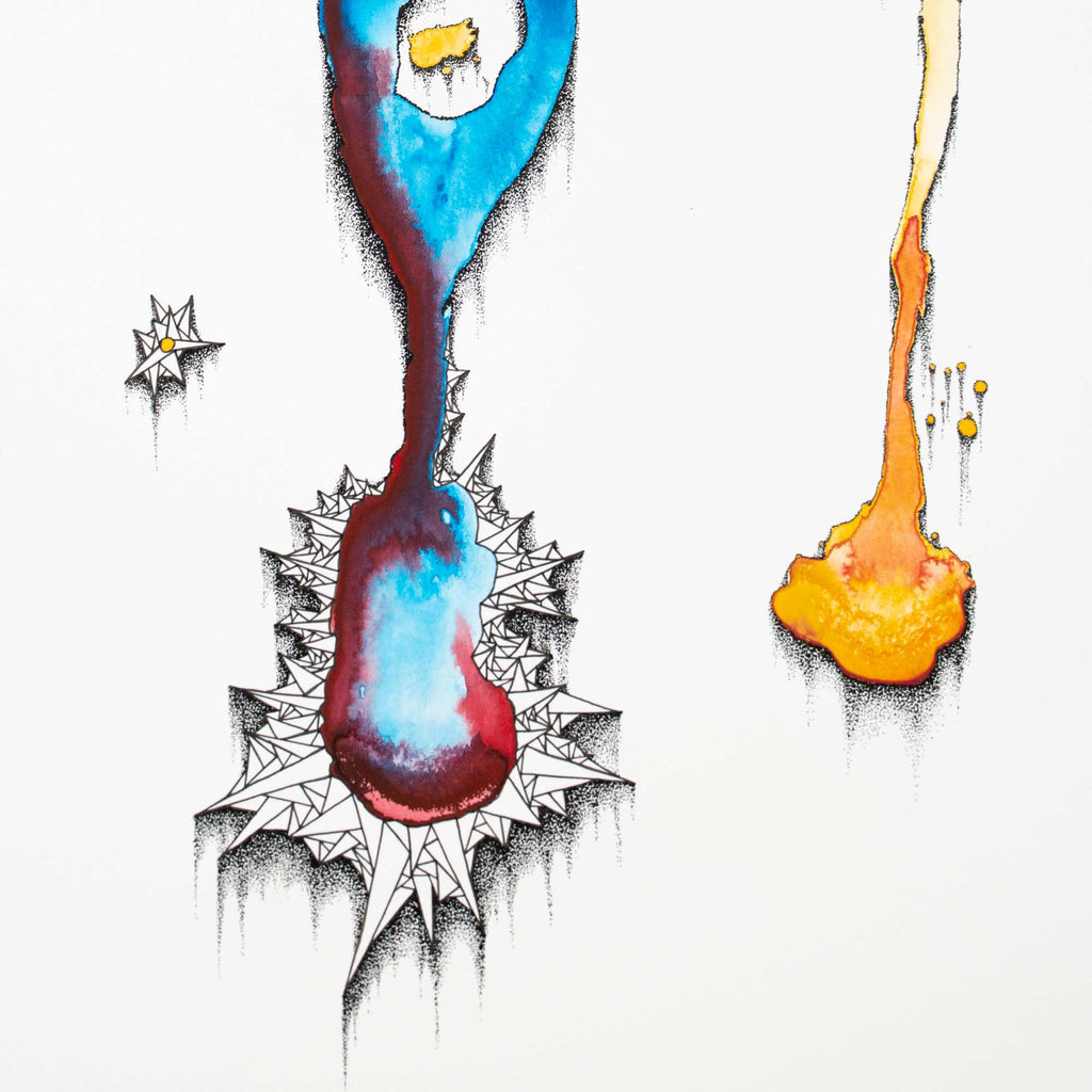 Subterranean Treasure - Abstract Drawing & Painting by Zach Crawford