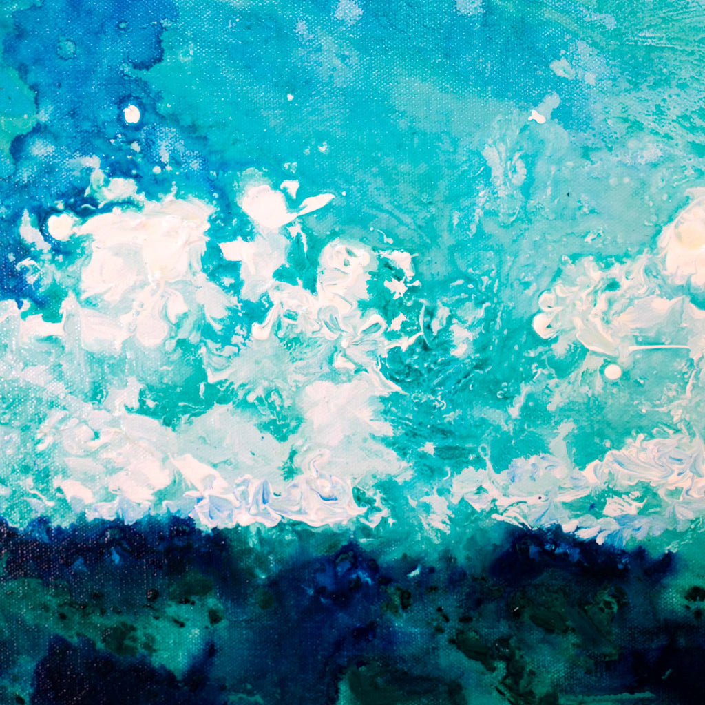 The Dream - Abstract Ocean Painting by Zach Crawford
