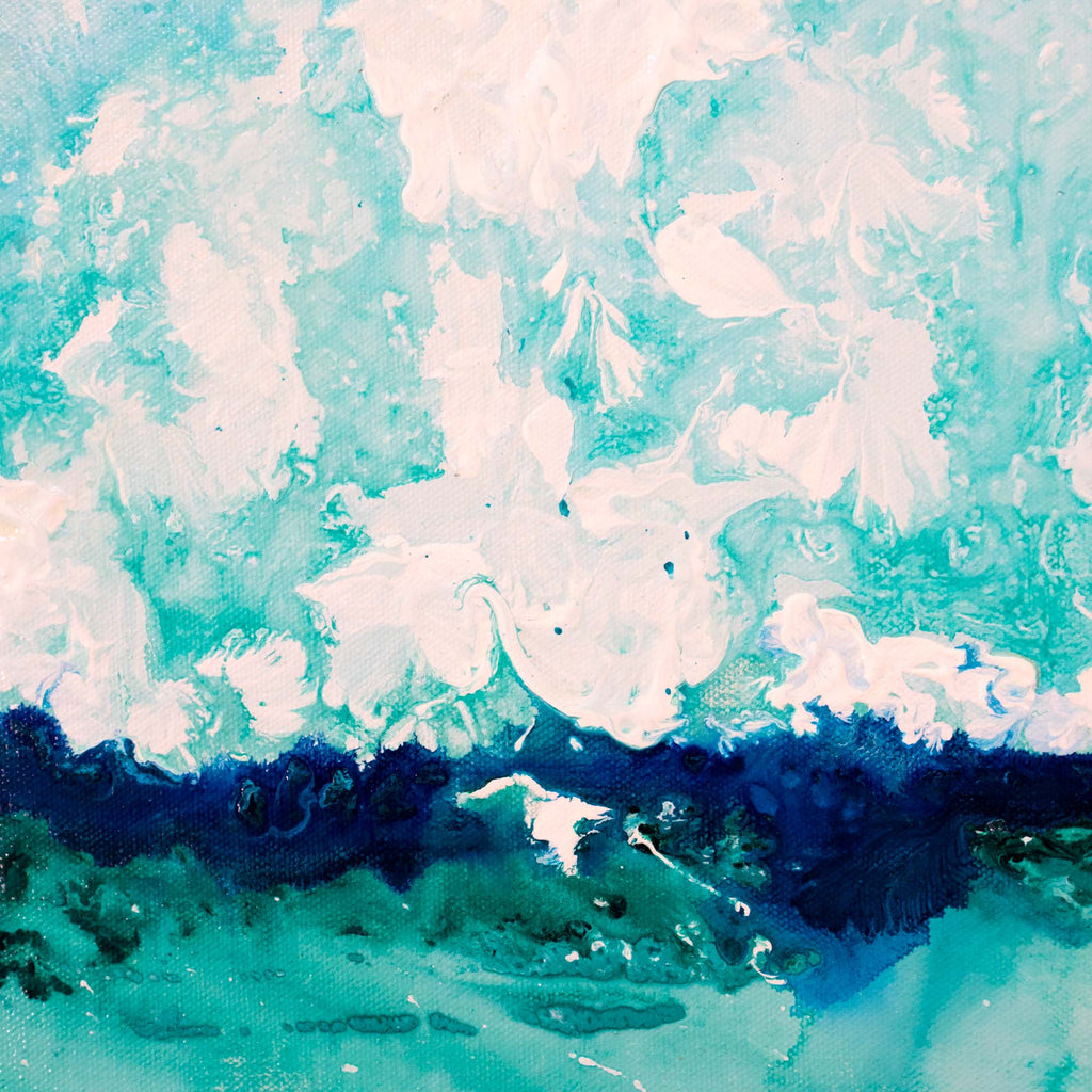 The Dream - Abstract Ocean Painting by Zach Crawford