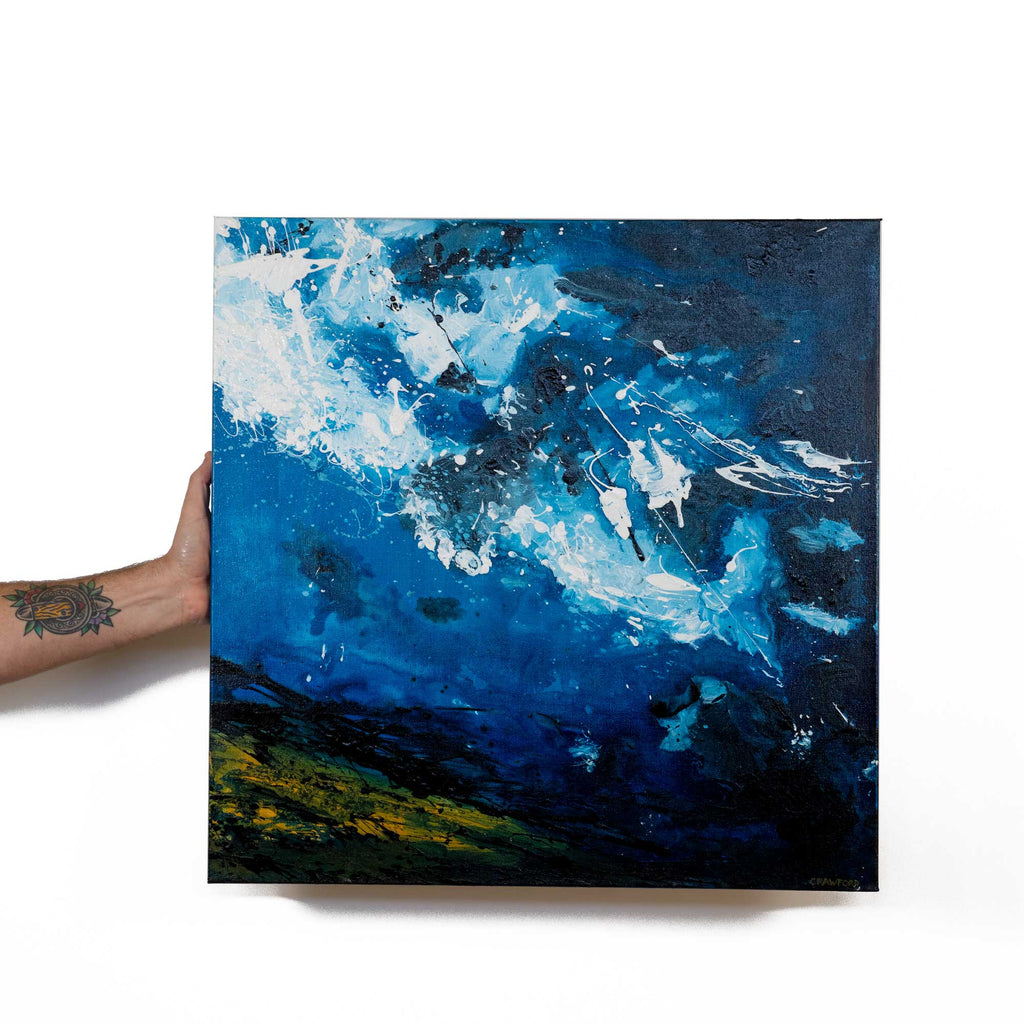 Vacancy - Abstract Ocean Painting by Zach Crawford